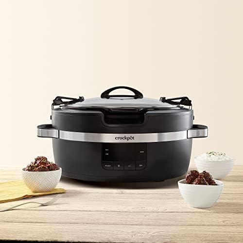 Crock-Pot Thermoshield 6 Quart Slow Cooker with Carry Handles 6TLA