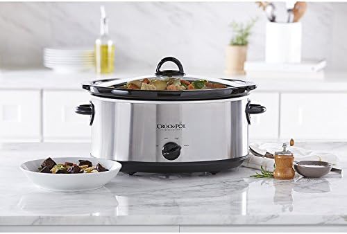 Crock-Pot 7 Quart Oval Manual Slow Cooker – Stainless Steel TZMW