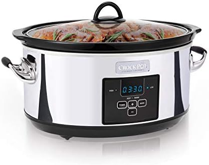 Crock-Pot 7 Quart Programmable Slow Cooker – Polished Platinum RGQ4