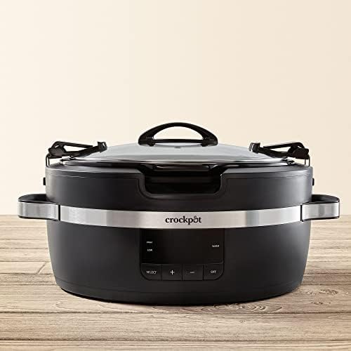 Crock-Pot Thermoshield 6 Quart Slow Cooker with Carry Handles 6TLA