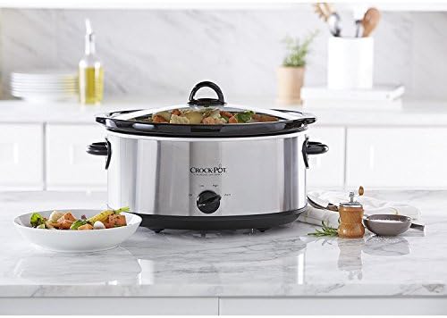 Crock-Pot 7 Quart Oval Manual Slow Cooker – Stainless Steel TZMW
