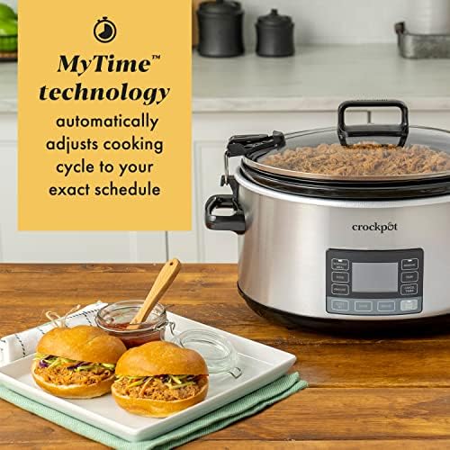Crock-Pot 7 Quart Portable Programmable Slow Cooker with Timer AGV7