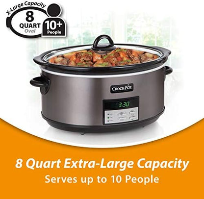 Crock-Pot 8 Quart Programmable Slow Cooker with Auto Warm 878Y
