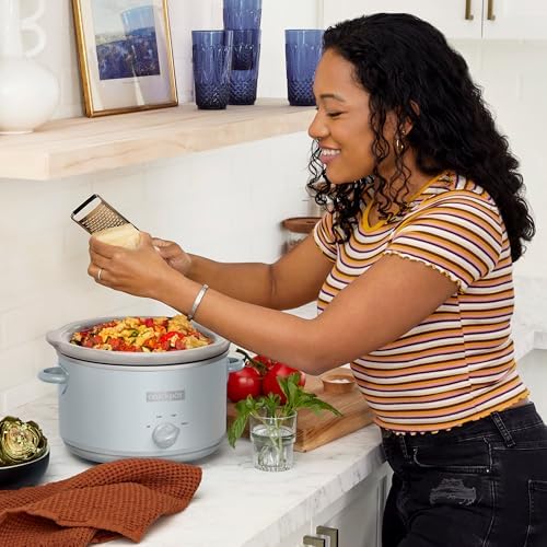 Crock-Pot 4.5 Quart Manual Slow Cooker – Macaroon Blue AOBX