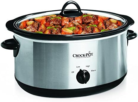 Crock-Pot 7 Quart Oval Manual Slow Cooker – Stainless Steel TZMW