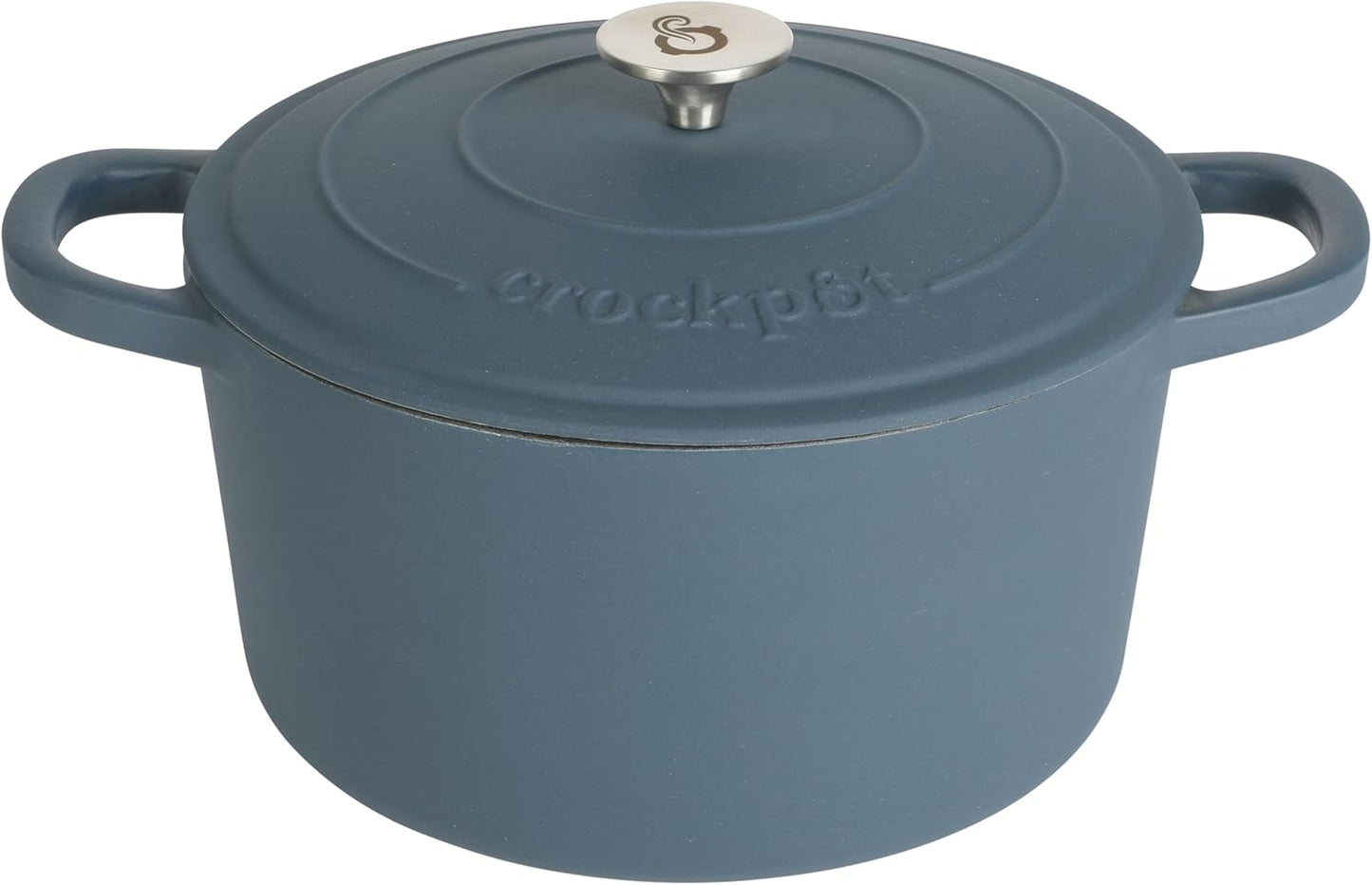 Crock-Pot 3 Quart Enameled Cast Iron Dutch Oven – Aqua Y5X7