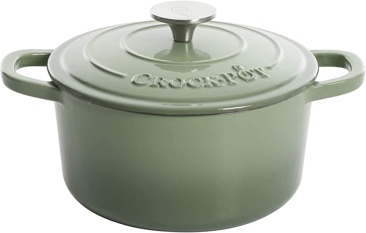 Crock-Pot 3 Quart Enameled Cast Iron Dutch Oven – Aqua Y5X7
