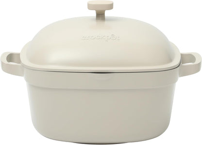 Crock-Pot 3 Quart Enameled Cast Iron Dutch Oven – Aqua Y5X7