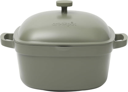 Crock-Pot 3 Quart Enameled Cast Iron Dutch Oven – Aqua Y5X7
